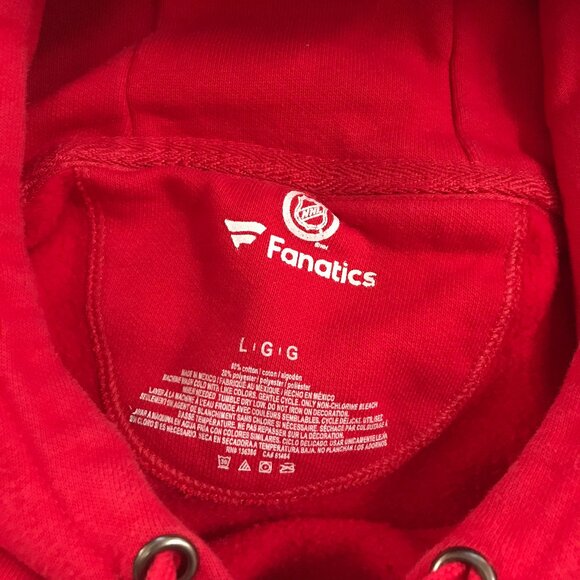 Fanatics Washington Capitals "Unleash the Fury" Hoodie - Size Large - Red - Picture 4 of 5